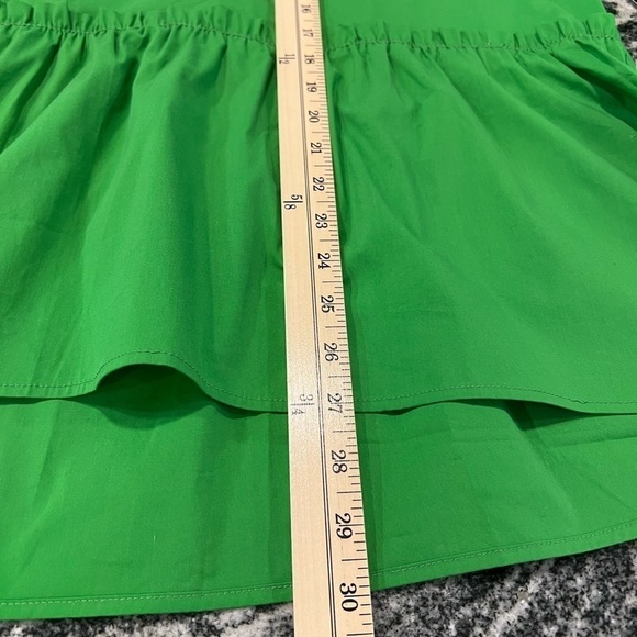 SCOOP green babydoll peplum top with half sleeves and mock neck - Picture 12 of 15